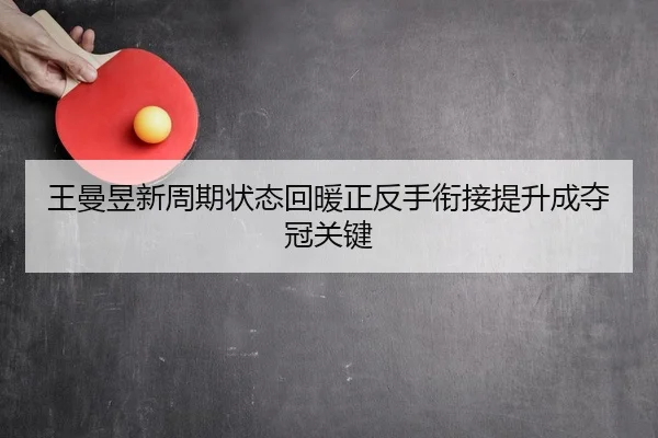 王曼昱新周期状态回暖正反手衔接提升成夺冠关键